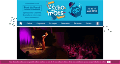 Desktop Screenshot of festivalechodesmots.fr