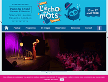 Tablet Screenshot of festivalechodesmots.fr